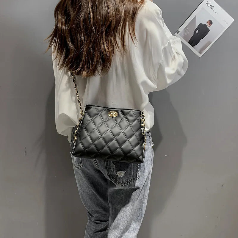 Women's Diamond Shoulder Messenger Bag