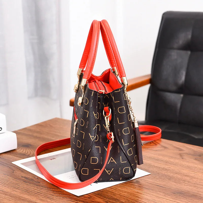Women's Big Shoulder Handbag for Middle-Aged Mother