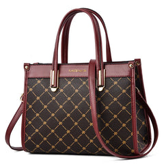 Printed Women's Handbag Retro Classy Mom Bag Shoulder Crossbody