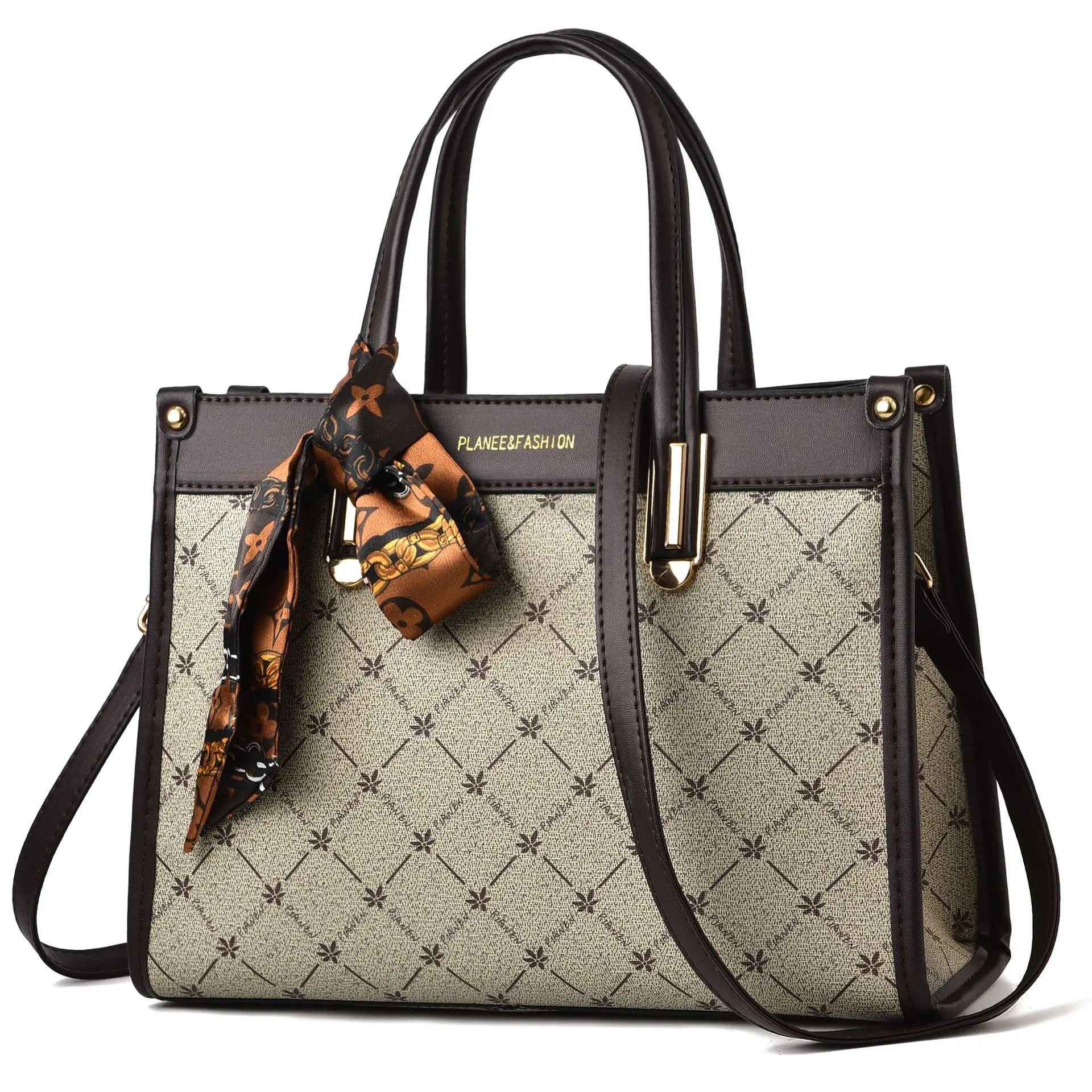 Printed Women's Handbag Retro Classy Mom Bag Shoulder Crossbody