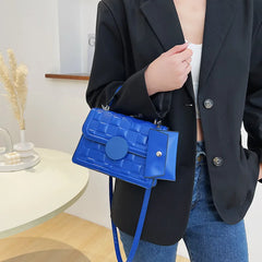 Women's Retro Small Square Bag Plaid Crossbody Shoulder Bag