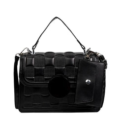 Women's Retro Small Square Bag Plaid Crossbody Shoulder Bag