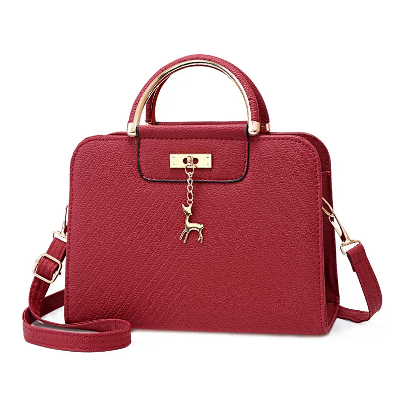 Women's Soft Leather Shoulder Bag Summer Texture Cross-Body Bag