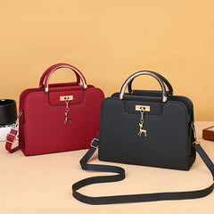 Women's Soft Leather Shoulder Bag Summer Texture Cross-Body Bag