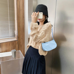 Nylon Handbag Underarm Shoulder Bags Daily Travel Totes Purse
