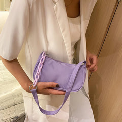 Nylon Handbag Underarm Shoulder Bags Daily Travel Totes Purse