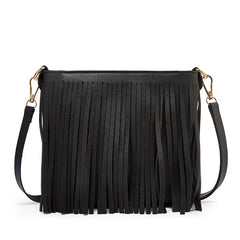 Women's Shoulder Bag PU Leather Tassel Messenger Phone Bag