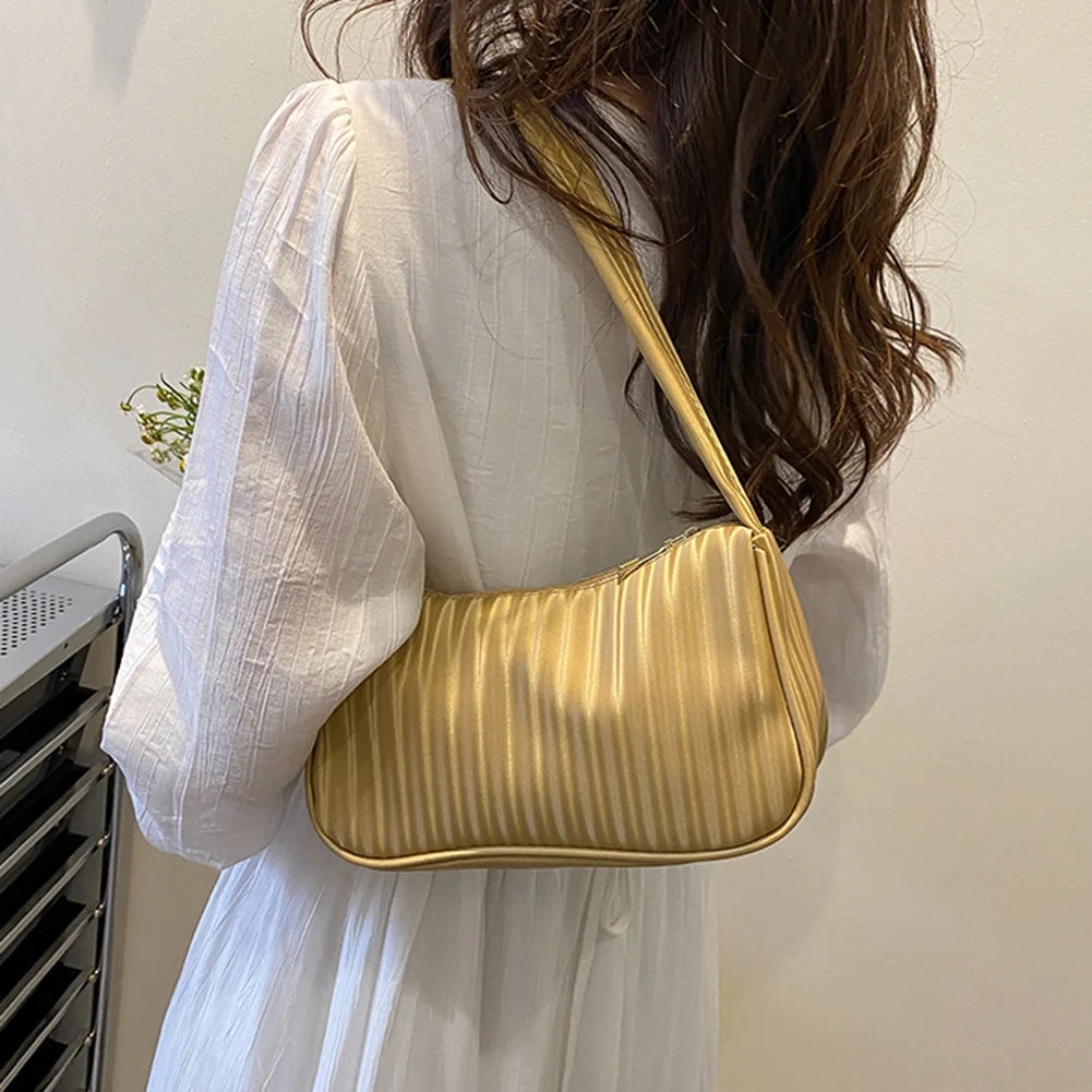 Women's PU Leather Vintage Shoulder Bag, Chain Shopper Purse