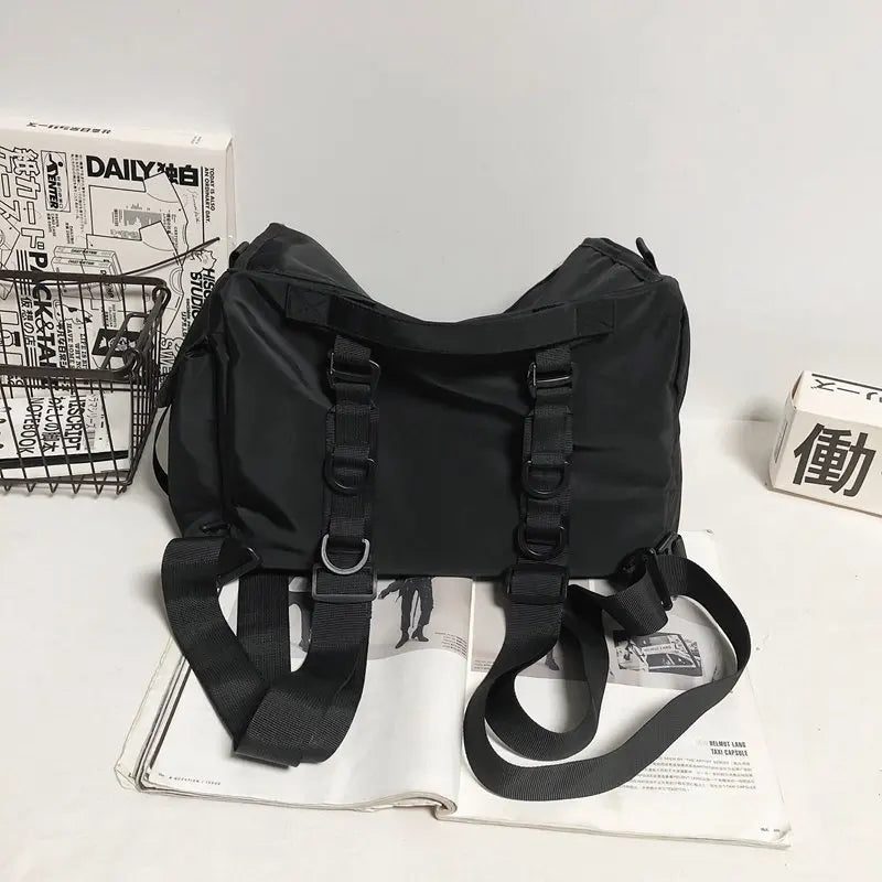 Women's Techwear Gothic School Backpacks Rucksack Mochila
