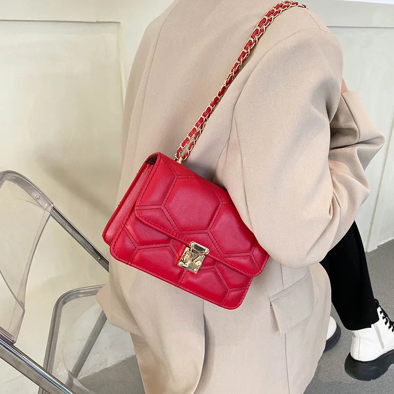 Embroidered Thread Small Bag for Women