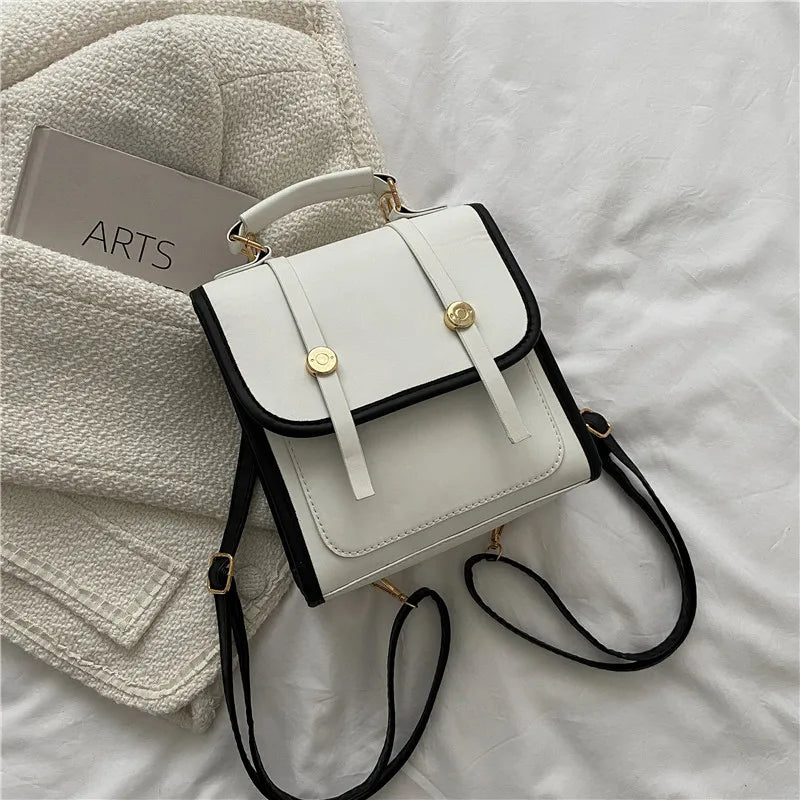 Women's Crossbody Backpack Portable Student Book Bag