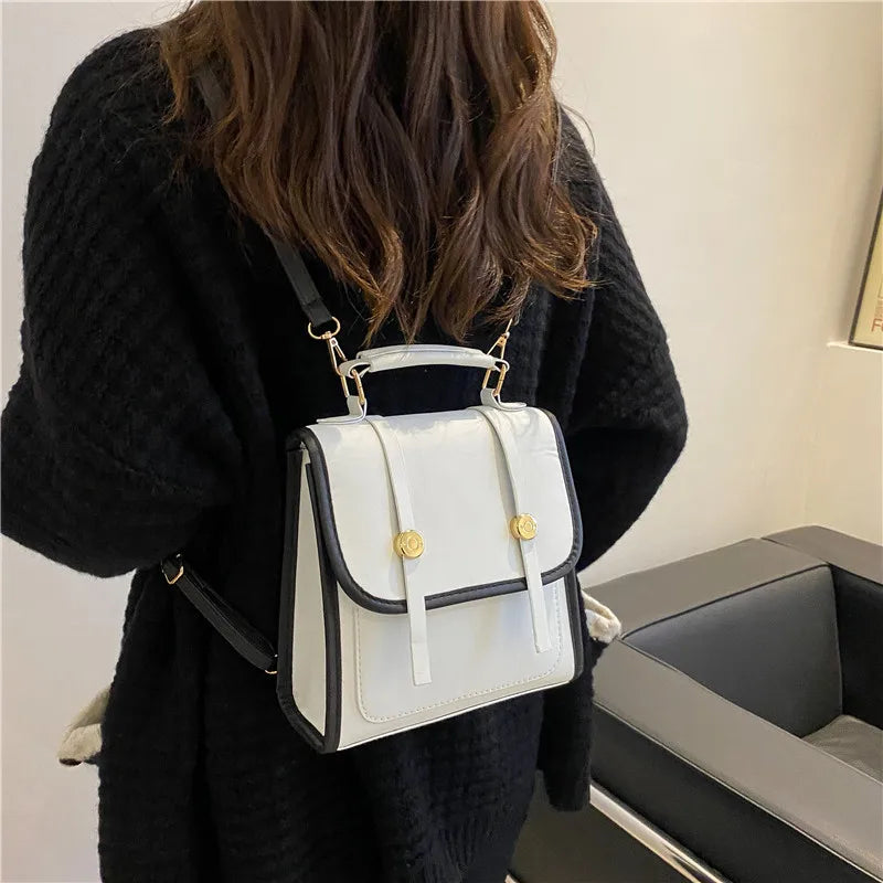 Women's Crossbody Backpack Portable Student Book Bag