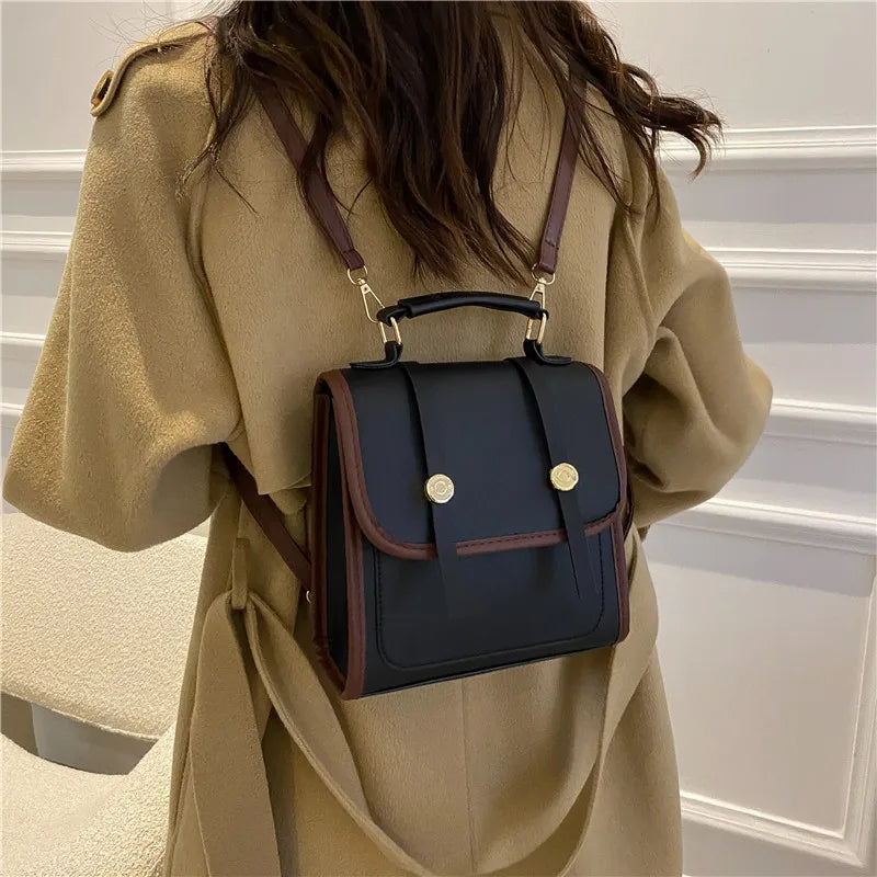 Women's Crossbody Backpack Portable Student Book Bag