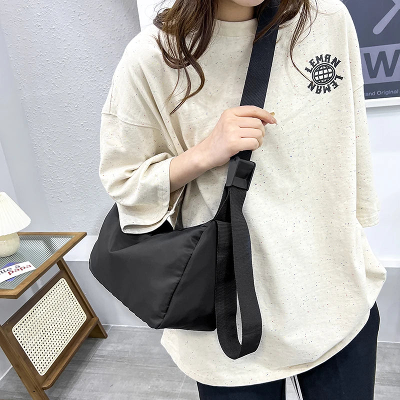 Women's Cotton Cross Body Bag Canvas Shoulder Reusable Shopping Gift