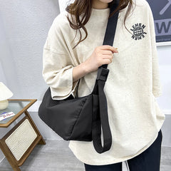 Women's Cotton Cross Body Bag Canvas Shoulder Reusable Shopping Gift