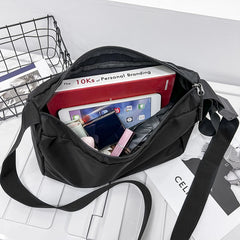 Women's Cotton Cross Body Bag Canvas Shoulder Reusable Shopping Gift