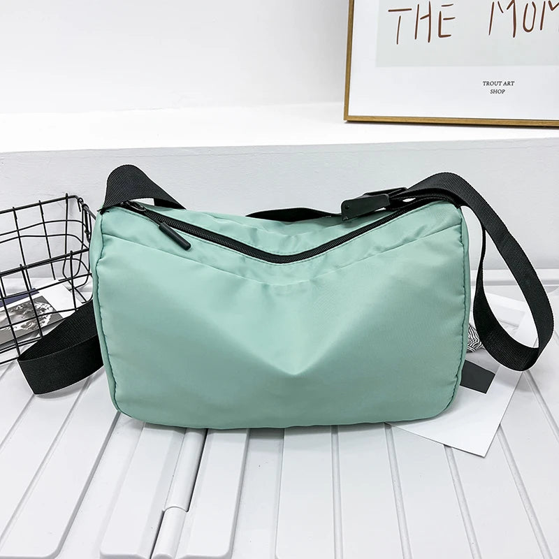 Women's Cotton Cross Body Bag Canvas Shoulder Reusable Shopping Gift