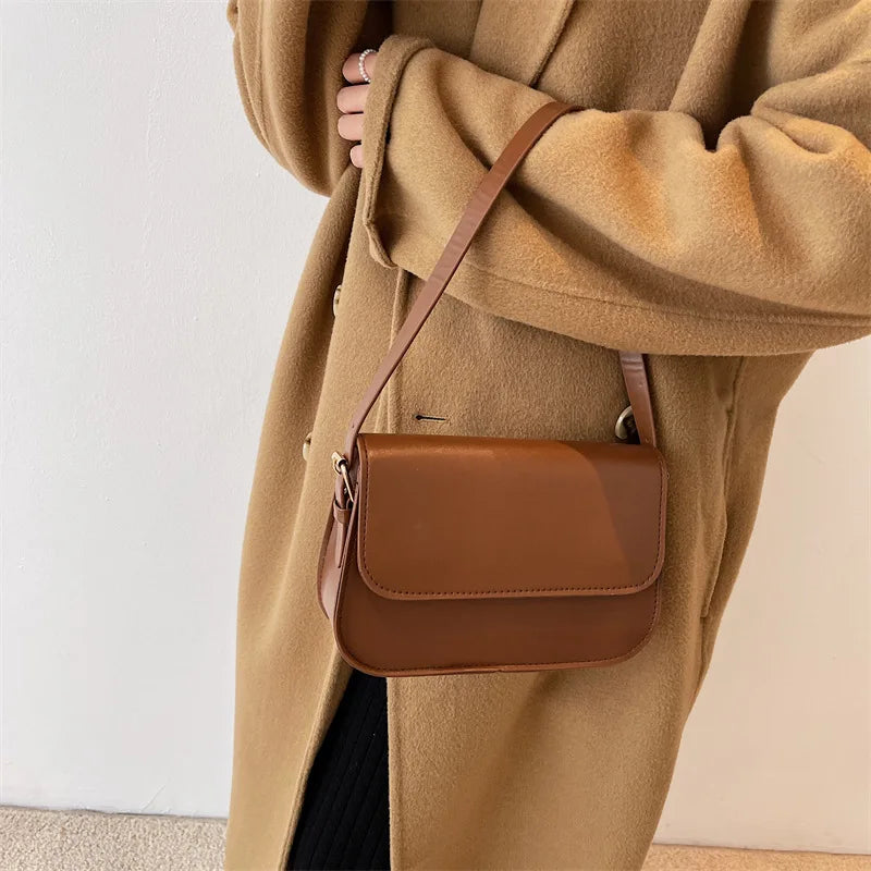 Retro Small Crossbody Bag Casual Square Bags For Women