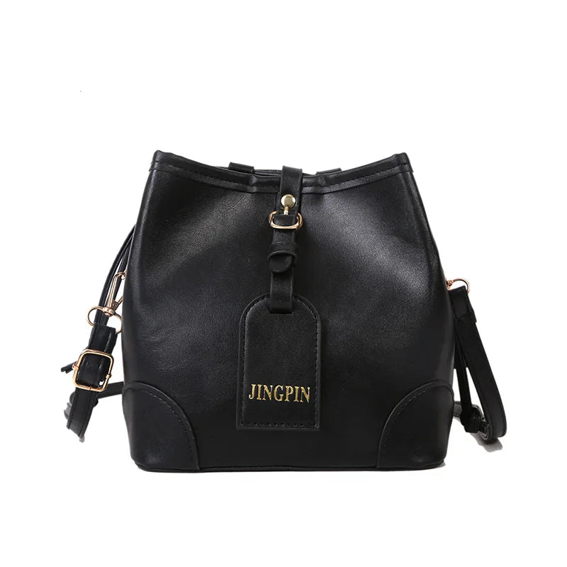 Retro Spring Bucket Small Casual Shoulder Crossbody Bag For Women