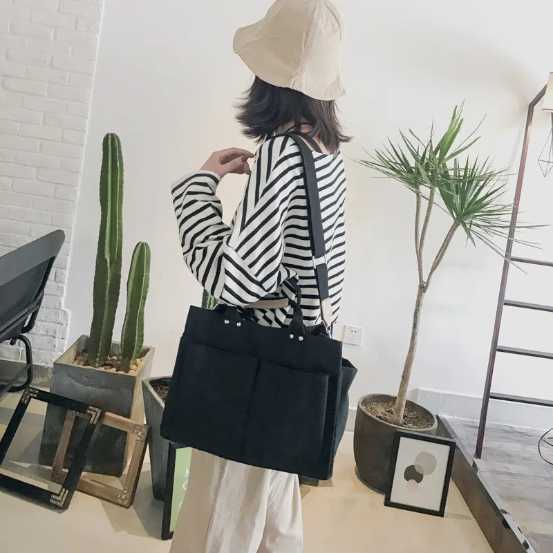 Women's Nylon Waterproof Shopper Bag Crossbody Tote