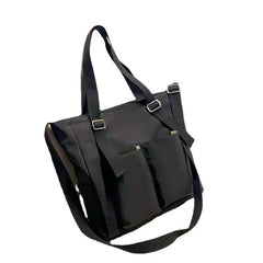 Waterproof Nylon Shopper Handbag - Large Capacity Tote