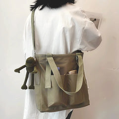 Waterproof Nylon Shopper Crossbody Tote for Women