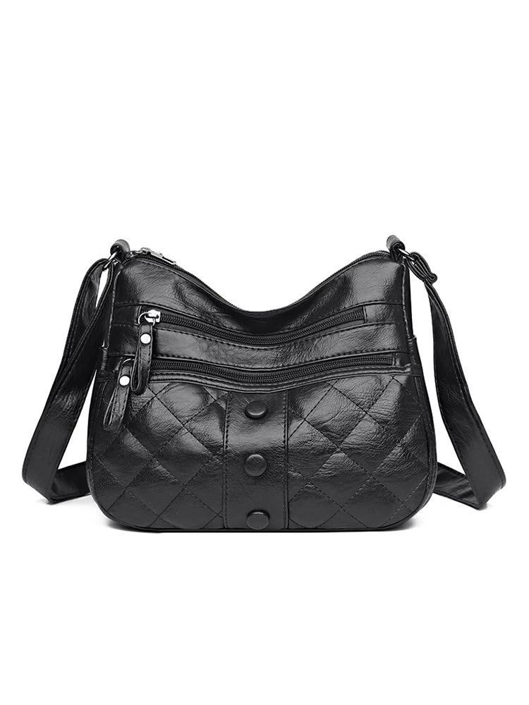 Women's Shoulder Bag PU Leather Tote Handbags Messenger Bags Vintage Bag
