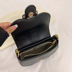 Vintage Pu Leather Shoulder Bag for Women Handbag
