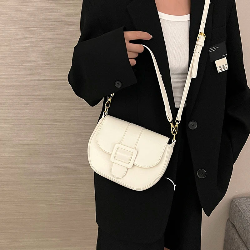 Vintage Pu Leather Shoulder Bag for Women Handbag