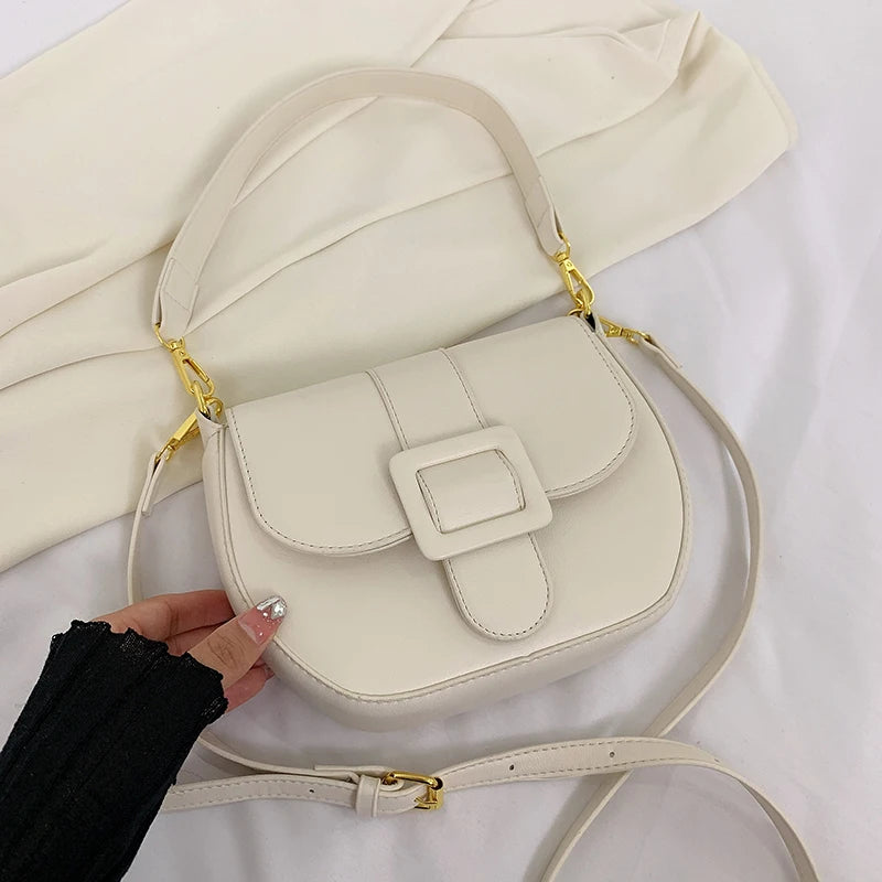 Vintage Pu Leather Shoulder Bag for Women Handbag