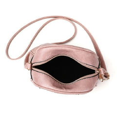 Solid Leather Shoulder Bag for Women