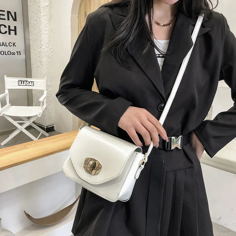 Women's Small Square Crossbody Bags Retro Solid Spring Fashion