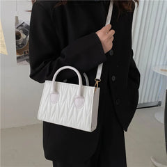 Rhombus Retro Portable Shoulder Crossbody Small Square Bags For Women