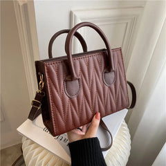 Rhombus Retro Portable Shoulder Crossbody Small Square Bags For Women