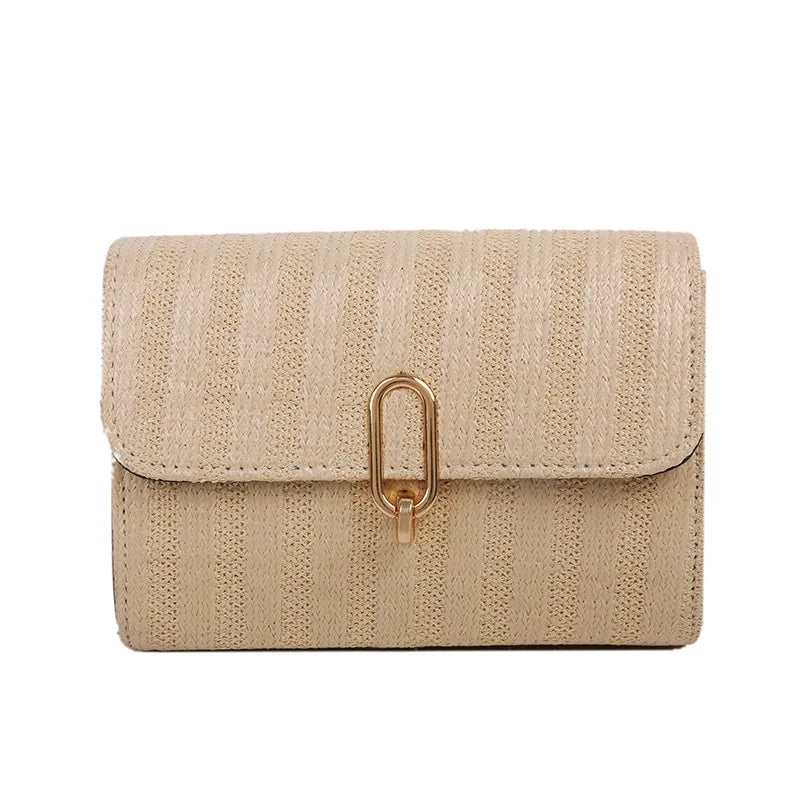 Summer Woven Chain Shoulder Bag for Women
