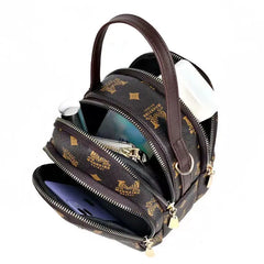 Women's Three-Layer Messenger Bag Large Capacity Handbag