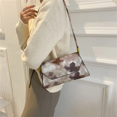 Women's Tie-Dyed Crossbody Bag Simple Style Shoulder Bag