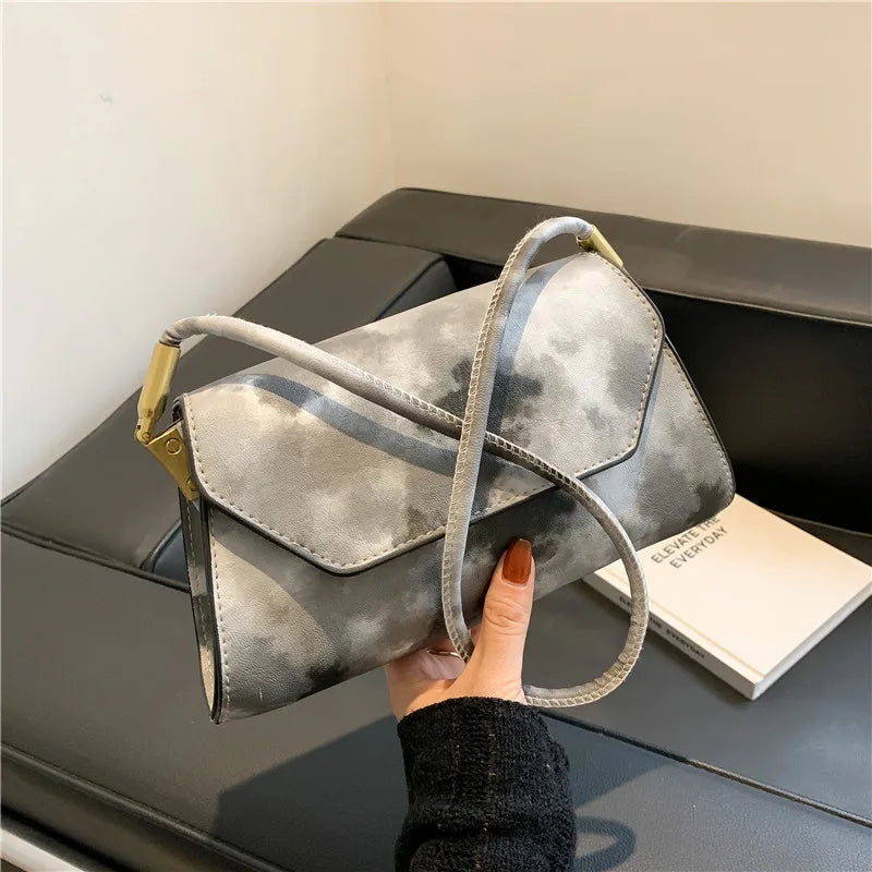 Women's Tie-Dyed Crossbody Bag Simple Style Shoulder Bag