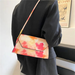 Women's Tie-Dyed Crossbody Bag Simple Style Shoulder Bag