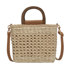 Straw Beach Handbag Summer Vacation Crossbody Bag