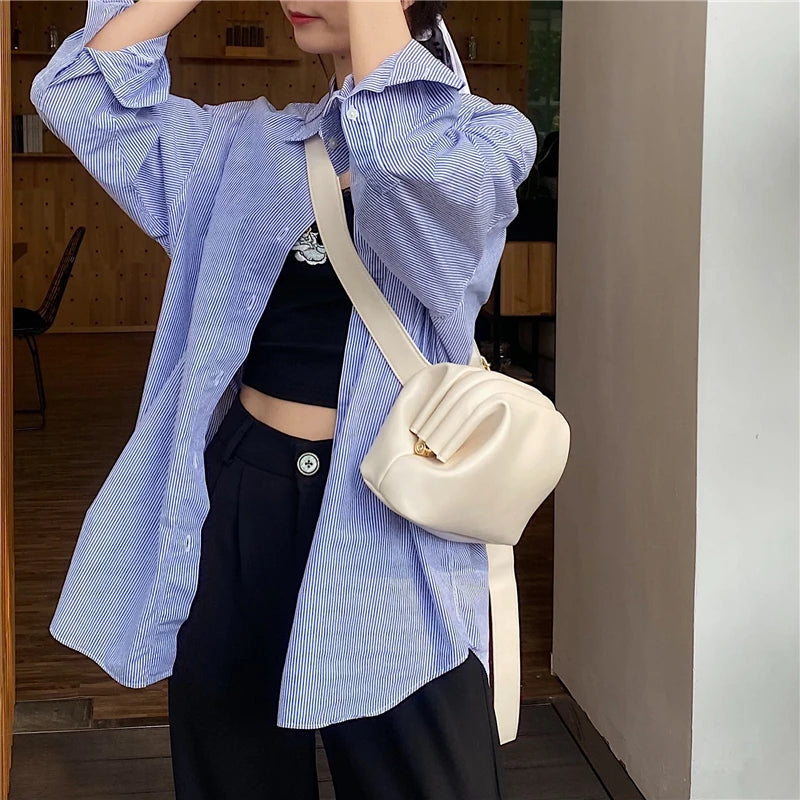 Women's Pure Leather Shoulder Bag Crossbody Chest Handbag