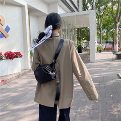Women's Pure Leather Shoulder Bag Crossbody Chest Handbag