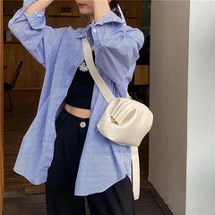 Women's Pure Leather Shoulder Bag Crossbody Chest Handbag