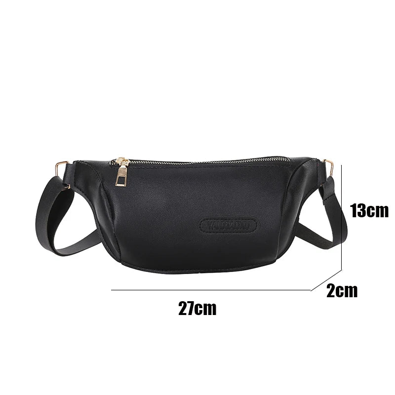 Leather Waist Belt Bag Bananas Shoulder Bags for Women