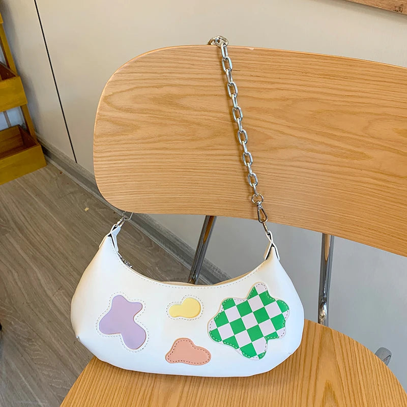 Women's Chain Shoulder Bag High Sense Textured Handbag
