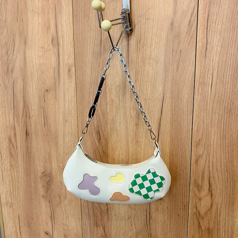Women's Chain Shoulder Bag High Sense Textured Handbag