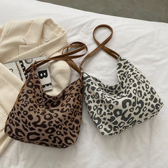 Leopard Print Shoulder Bag Large Capacity Handbag