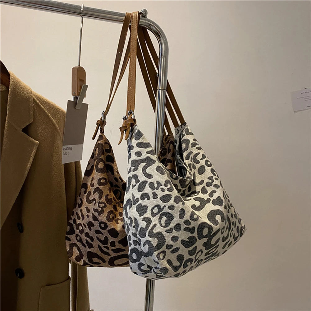 Leopard Print Shoulder Bag Large Capacity Handbag