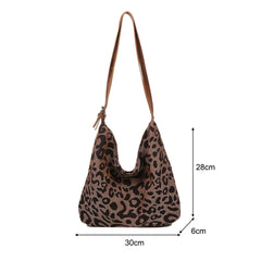 Leopard Print Shoulder Bag Large Capacity Handbag