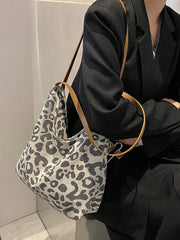 Leopard Print Shoulder Bag Large Capacity Handbag